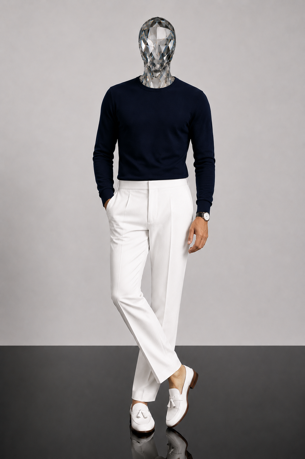 Navy Knit Sweater