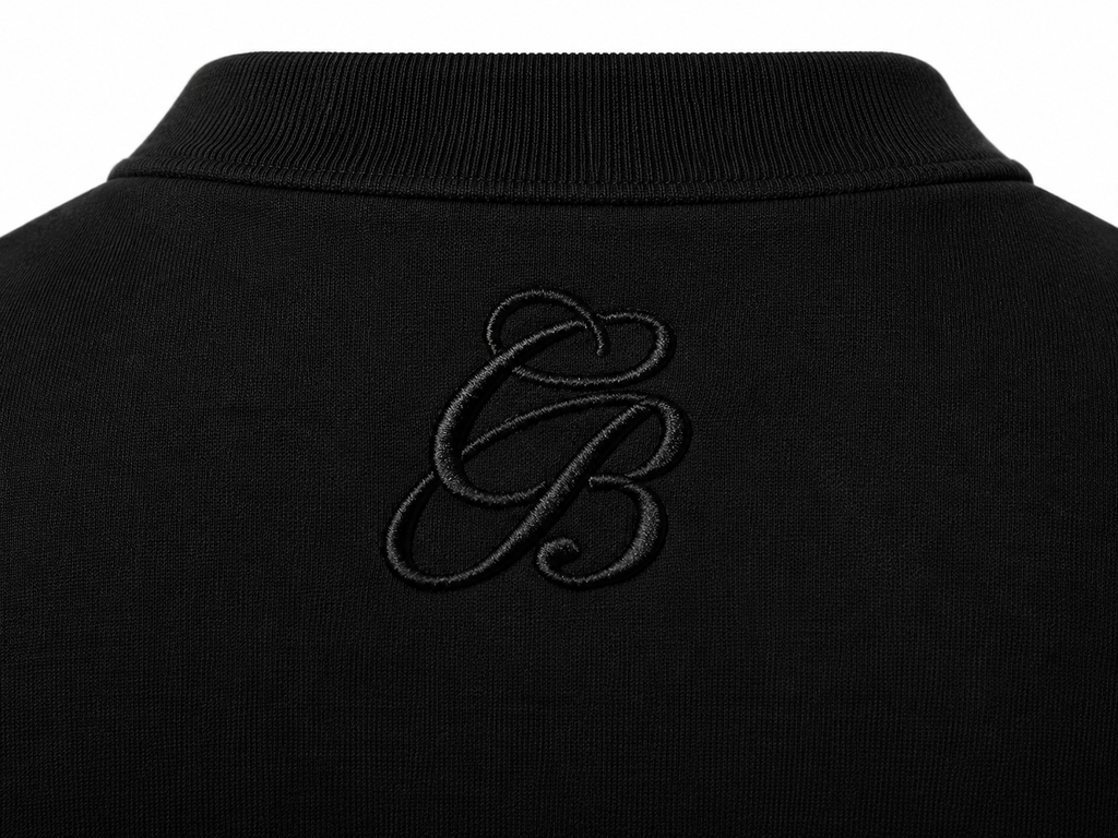 Black Wool Henley