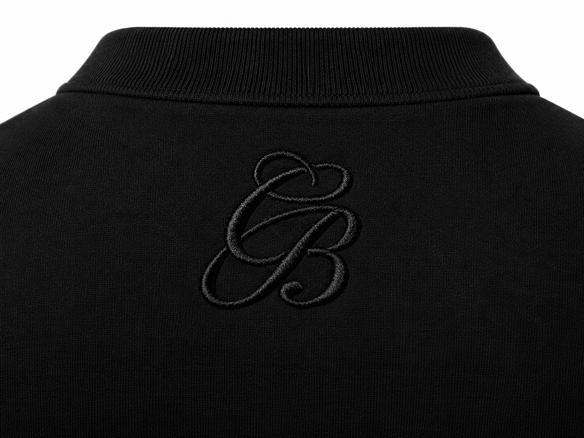 Black Wool Henley