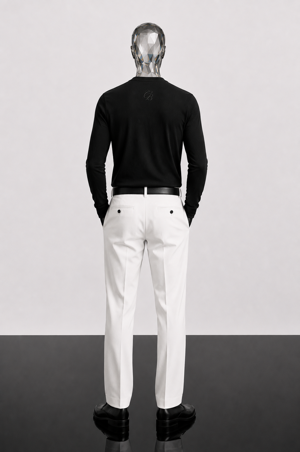 Black Wool Henley